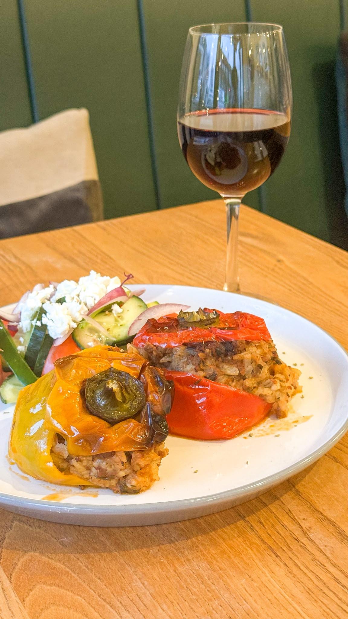 Gemista with Meat at Greek Unique in Twickenham
