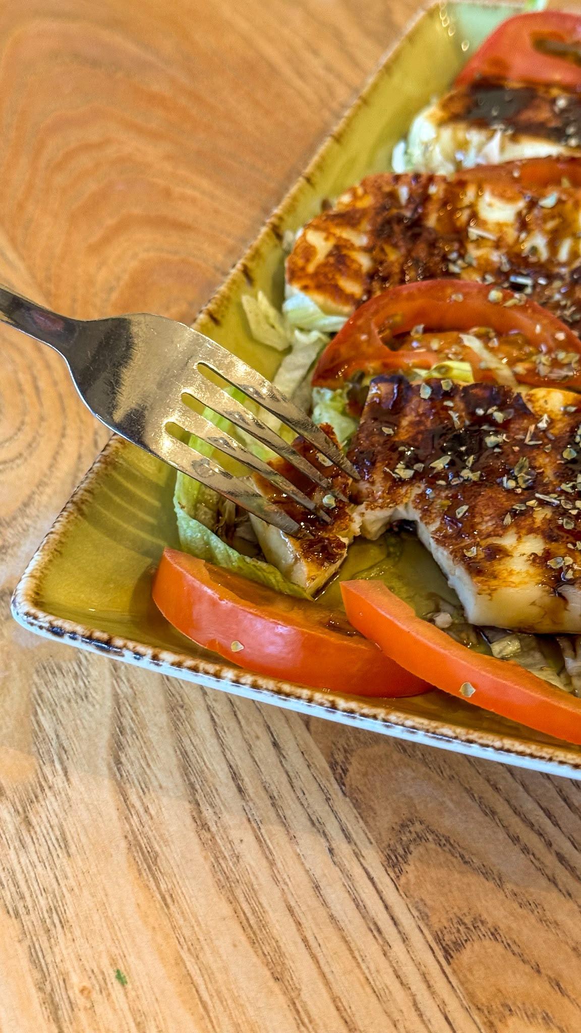 Grilled Halloumi at Greek Unique in Twickenham