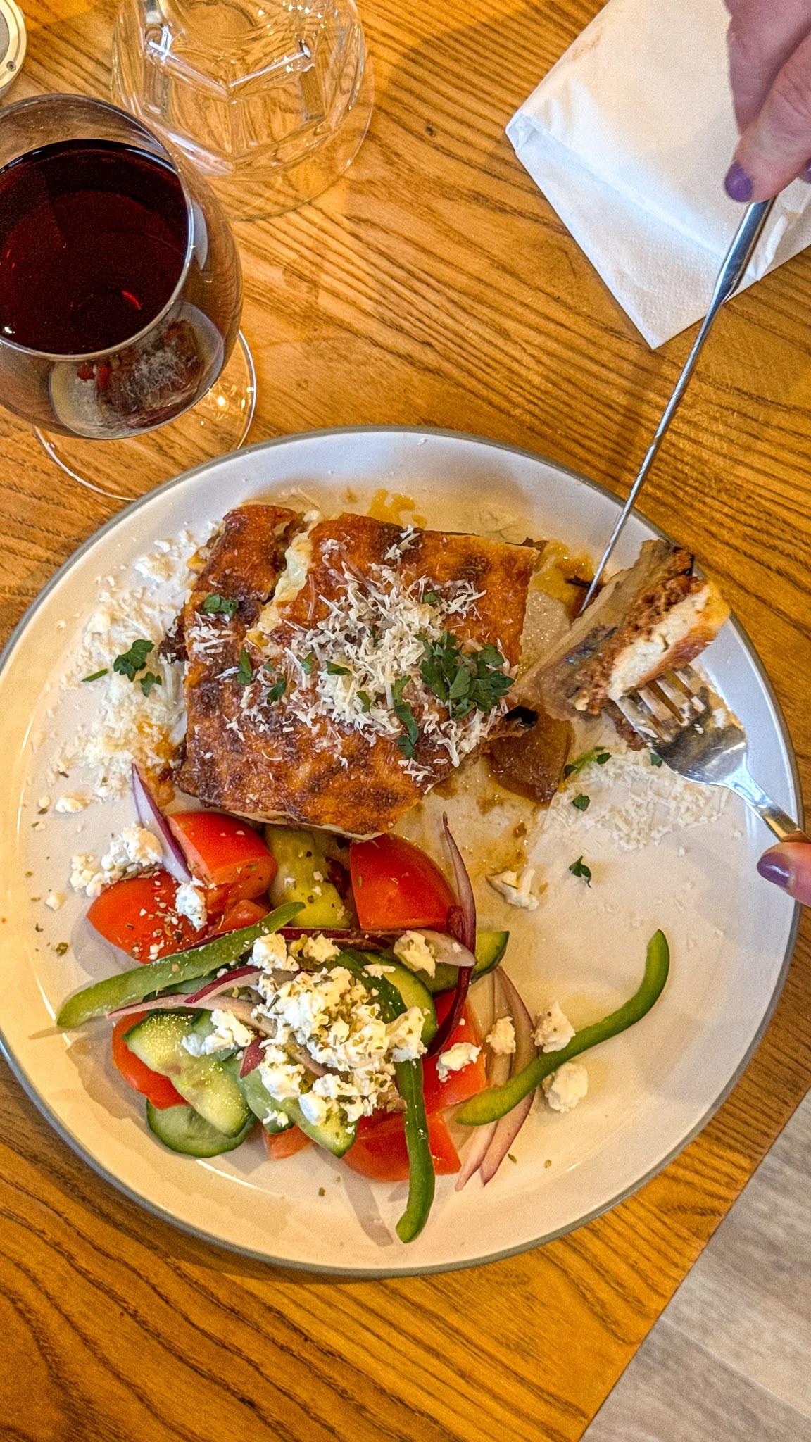 Moussaka at Greek Unique in Twickenham