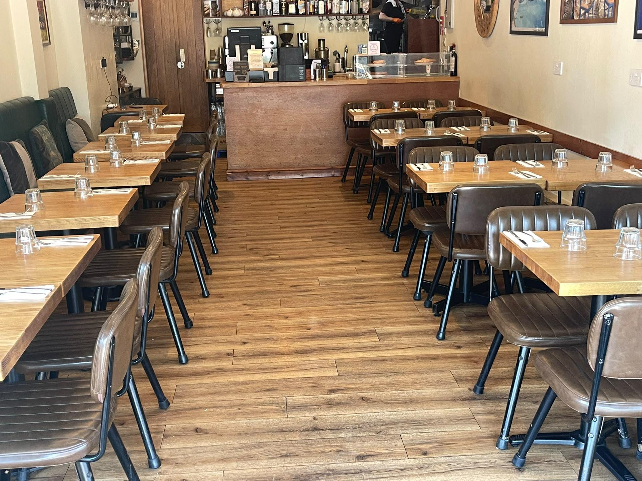 Inside the Greek Unique dining room